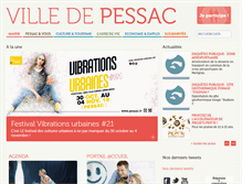 Tablet Screenshot of pessac.fr